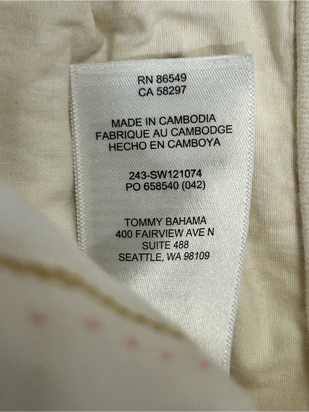 Tommy Bahama Indigo Palms Mid Rise Crop Mini Bootcut Off-White Jeans Women 8/27 - Picture 10 of 11